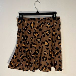 MUMU LEOPARD MINI SKIRT MEOW!!
